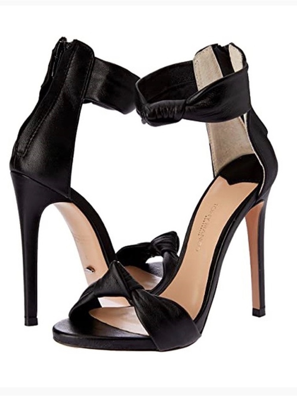 Tony Bianco Anabelle Knotted Ankle-Zip Stiletto Sandals